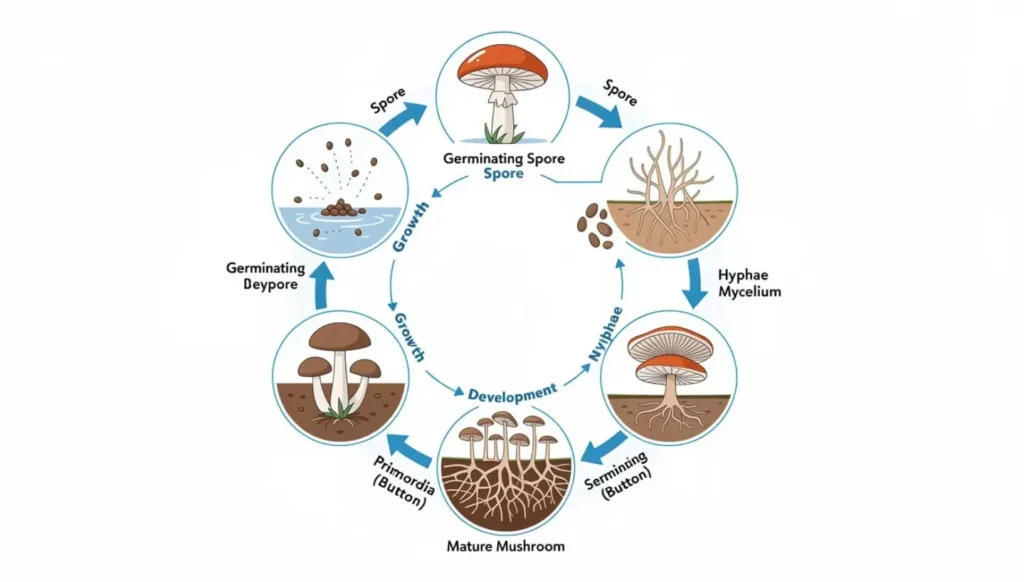 Mushroom Life Cycle