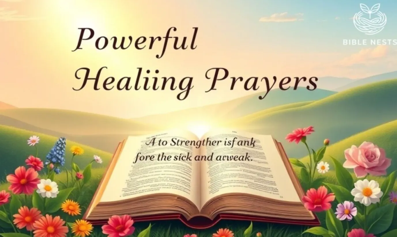 healing prayers in the bible