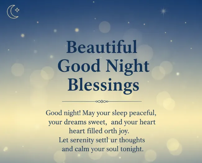 good night blessings images