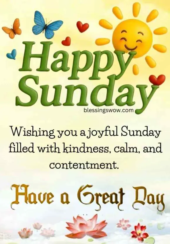 happy blessed sunday
