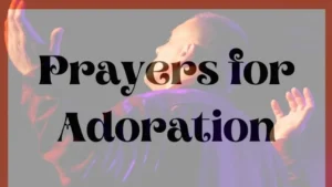 prayers for adoration